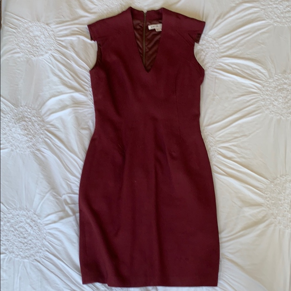 Helmut Lang For Intermix Burgundy Dress